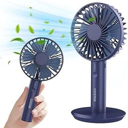 Mini Portable Fan, Powerful Hand Fan Brushless Motor Personal Small Handheld Fan with Base, Holder Design 3 Speed Lightweight Makeup USB Rechargeable Fan for Women, Men, Indoor, Outdoor (multi)-image-80