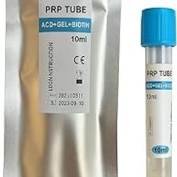 PRP Tube For Hair, 10ml Capacity, for Hair Treatment, Blue Cap, PRP Tubes with ACD Solution A and Gel and Biotin (Pack Of 10 Tubes) Imported Quality-image-65