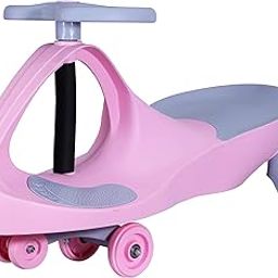Toyzone Super Premium Assembled Swing Car- Magic Car | Fully Assembled | Ride-on Baby Car | Swing Car | Comfortable Seat | Elegant Design | Twister Ride on | for Kids Age 2+ (Pink)-22