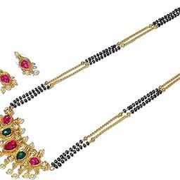 Designer and Stylish New Long Tanmani Mangalsutra with Earring For Women(36 inch)-image-54