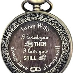 Classy Pocket Watch to My Wife Gifts Special Surprise I Wife Gifts Special Surprise Birthday I Wife Gifts Special Surprise Romantic I Wife Gifts for Love-image-45