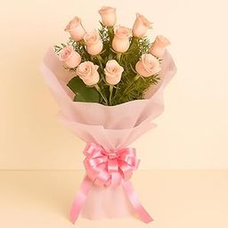 IFG's Bouquet of Pink Roses | 12 pcs Fresh Flowers | Send on Birthday, Anniversary, Retirement, Congratulations, Valentine's Day, Mother's Day, Father's Day - Same Day Delivery-image-46