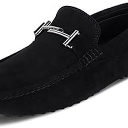 louis stitch Suede Loafers for Men | Designer Buckle Moccasins | Formal & Casual Slip-On Shoes | Ideal for Business, Parties, Everyday Wear (LSITSUD-)-picture-28