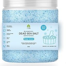7Ved Dead Sea Salt For Bath Spa N Shower and Pain Relief. Use for Hand, Feet, Body Scrub, Pedicure, Muscle, Joint PainRelief, Relaxation (Deep Ocean, 2kgs)-1