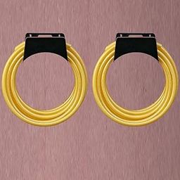 garbnoire Alloy Steel Durable Heavy Duty MS Garden Pipe Stand | Wall Mounted Watering Hose Holder | Portable Irrigation Hose Hanger | Garden Pipe Holder Hook in Black (Pack of 2)-image-31