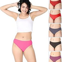 Women Hipster Panty | Available in Pack of 6 & 3 | Premium Cotton Lycra Fabric | Daily Use Underwear for Women | No Marks Waistband Ladies Panty.-image-4