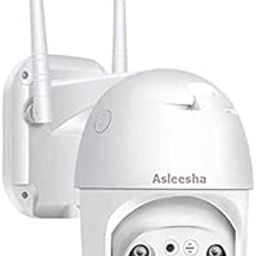 Asleesha IP WiFi CCTV Camera Security 1080p 12mp Ptz Outdoor Ip66 Waterproof Pan Tilt Speed Dome Camera with Motion Detection Color Night Vision (APP iCSee) (Black and White)-13