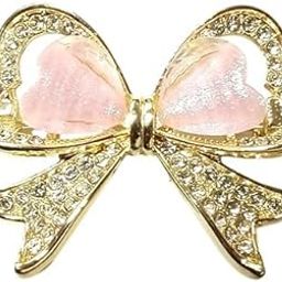 Bridal Bow Brooch Pin – Sparkly Pastel Heart Rhinestone Saree Brooch, Dupatta Clip, Elegant Party Jewelry for Women’s Gown, Shawl, Coat, and Blazer (1PCS, Multicolor)-image-40