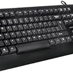 Astrum KB100 Classic Wired Keyboard 104keys Indian, Black Color-image-1