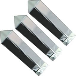 TOPPERFUN 3pcs Equilateral Prisms for Physics Experiments Optical Glass Rainbow Prisms for Photography and Educational Use Compact and Light Splitting Tools-image-45