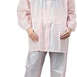 Women's PVC Waterproof Aura Standard Length Long With Adjustable Hooded & Zipper Ranisuit Jacket & Pant Set For Rainy Weather-picture-38