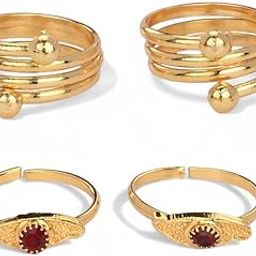Pack of 2 Pair Toe Rings Adjustable, Trendy & Fashionable Accessories for Women-24