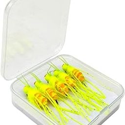 THE STYLE SUTRA 5Pcs Fly Fishing Lures with Carry Case Realistic for Enthusiasts Men Fishing Black Brown-image-94