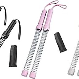 UJEAVETTE 2Pcs Ropeless Battle Ropes Equipment Exercise Ropes for Training Gym Workout Black-image-59