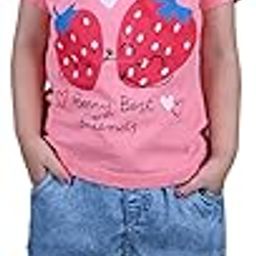 Kidzo Typographic Printed Solid T-Shirt for Baby Girls | Light Pink | 3-4 Years | KIDS13671-image-45