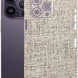 AtOdds - Compatible for iPhone 14 PRO - Mobile Back Skin Sticker - Lamination - Rear Screen Guard Protector Film Wrap (Coverage - Back+Camera+Sides) (Design - Fabric)-image-80
