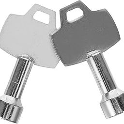 Garneck 2pcs Box Garbage Can Keys for Trash Can Trash Can Lock for Dogs Trash Can Key Triangle Panel Lock Outdoor Trash Can Lock Trash Can Lock Key Triangular Key Sleeve with Lock Metal-10