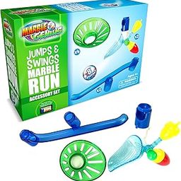 Marble Genius Jumps & Swings - Marble Run Accessory Add-On Set (8 pcs.)-16