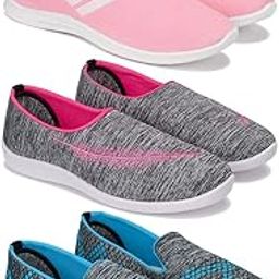 Sports (Walking & Gym Shoes) Running, Loafers, Sneakers Shoes for Women Combo(Zen)-1704-1543-3217 Multicolor (Pack of 3)-picture-12