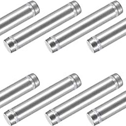 METALLIXITY Double Head Standoff Screws (12x64mm) 8pcs, Stainless Steel Advertising Screws Glass Acrylic Nail - for Glass Acrylic Display Bracket-image-21
