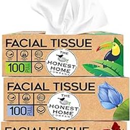 The Honest Home Co. | 2 Ply Soft Facial Tissue Paper Box | 300 Pulls | 100% Virgin Pulp | Pack of 3 (100 Pulls/box)-19