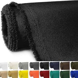Waterproof Canvas Fabric by The Yard 58" Wide 600D Outdoor Indoor Anti-UV Heat Resistant Cloth for Sewing DIY Patio Furniture Cover, 5 Yards Black-image-67