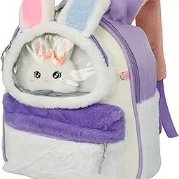 storite Plush Bunny Ears Kids Backpack – Soft & Cute School Bag for Kindergarten & Preschool-picture-7