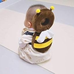 Baby Toddlers Kids Child Head Back Safety Protector Pad Cushion Pillow With Straps (001, Brown),1 Count-17