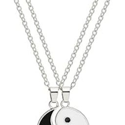 Yin Yang Necklace for Women Men Matching Necklaces Gifts for Couples Best Friends BFF Friendship Relationship Necklace Gift for Husband and Wife Anniversary Christmas Gifts, Metal, No-image-13