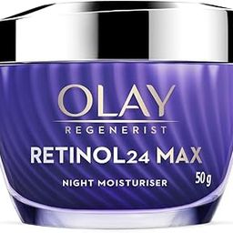 Olay Retinol24 Max Night Cream l Visibly Reduces Fine Lines in 7 Nights | Max Repair, Max Hydration l No Redness or Irritation | Fragrance Free l Normal, Oily, Dry and Combination Skin l 50g-0
