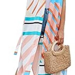 CALANDIS™ Women Beach Cover Ups Loose Sheer Kimono Cardigan Swimwear Wrap Blouse Tops | Womens Clothing-image-13