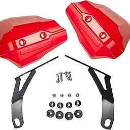 MERISHOPP 2 Pieces Motorcycle Hand Guards Wind Protector Universal Touring Replacement red-3