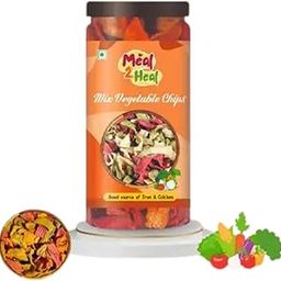 Meal2Heal Mix Vegetable Chips Crispy Colorful & Healthy Snack Made with Real Veggies Chips (150 g)-image-34