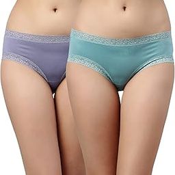 MH01 Modal Hipster Panties for Women Pack of 2, Full Coverage Mid Waist, Antimicrobial & Stain Release Technology | Color and Prints May Vary-picture-14