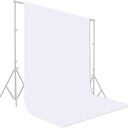 Multicolor Screen Photography Backdrop, Chroma Key Background with Support Stand, Large Size (_White)-image-94