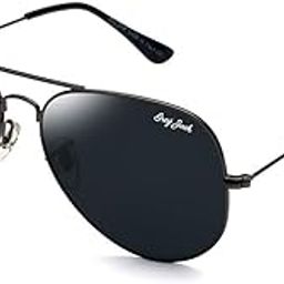 Aviator Sunglasses,Glass Lens Metal Frame Classic Military Style, 100% UV Protection Eyewear for Men Women 110102-picture-8