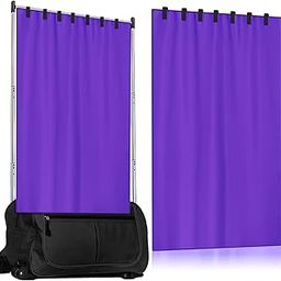 Windkream Privacy Curtain for Dance Bag Suitcase Portable Changing Room Privacy Curtain Without Rack Privacy Partition Screens for Dancer Backstage Accessories, Camping, Window Shades (Purple)-image-17