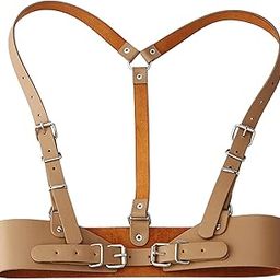 ELBME® Pu Leather Women's Waist Belt Underbust Corset Steampunk Cincher Beige Clothing, Shoes & Accessories | Womens Accessories | Belts-image-36