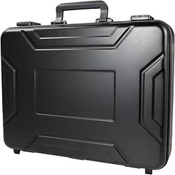 Metal Briefcase TSA Combination Lock Silver Aluminum Cash Case Notebook Briefcase with Foam-image-35