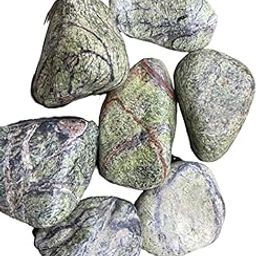 RUKDA Natural Stone Pebbles – Perfect for Aquariums, Garden Pots, Landscaping, Fish Bowls, Succulents, Terrariums, Vases, Home Decor & Creative Color Painting (4-7 cm) (Rainforest, 5 Kg)-image-6