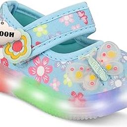 Hooh Kids & Toddlers Girls Butterfly Bellies with Lights, Soft Upper, Shine Look (Age Group Chart in Images for Greater Than 5 Years Choose accordingly)-image-98