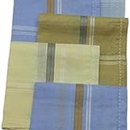 Lepax100% Cotton Premium Collection Handkerchiefs Hanky For Men -Set of 12 Multicolor Striped XXL King Size Handkerchief||G604-image-34