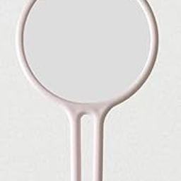 Round Shape 1x15x Acrylic Handheld Beauty Makeup Mirror Both Sides one Side Magnifier for Bathroom, Dressing (White)-image-72