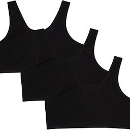 Sports Bra for Women & Girls, Cotton Non-Padded Full Coverage Beginners Wire Free T-Shirt Gym Workout Bra with Regular Broad Strap, Activewear Training Bra for Teenager Kids (Pack of 3)-picture-21