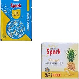 Spark International Lemon Air Pocket Air Freshener Last upto 30 Days (10 gram) and Pineapple 5X Long Lasting Freshness Air Freshener (Pack of 2) (Combo of 2)-picture-12