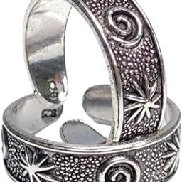 KVRG 925 Sterling Silver Toe Rings, Adjustable | Bicchiya/Toe Rings for Women and Girls | With Brand Certification and 6 Months Warranty*|Pack of 1-image-96