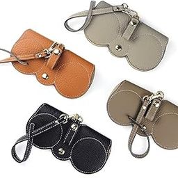 ™ Leather Glasses Case Sunglasses Bag Portable Carrying Case for Men and Women | Sunglasses Case Bag Large Size Fits Most Big Glasses and eyeglasses PU leather Portable Women Girls-image-22