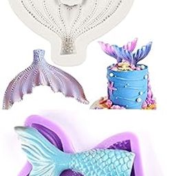 Candle Making Moulds, DIY Candle Crafting Supplies (Mermaid Tail Mold 2pc)-17