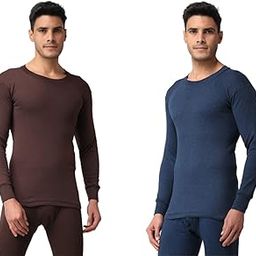 Men's Cotton Blend Full Sleeves Round Neck Thermal Top Combo (CMBO_THRML101)-image-27