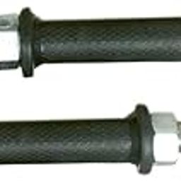 MORIKUS Plastic Dumbbell Rods with Fibre Grip with Locks, 14 Inch, Silver (Steel)-picture-24